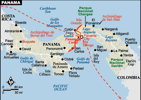 itinéraire du Panama