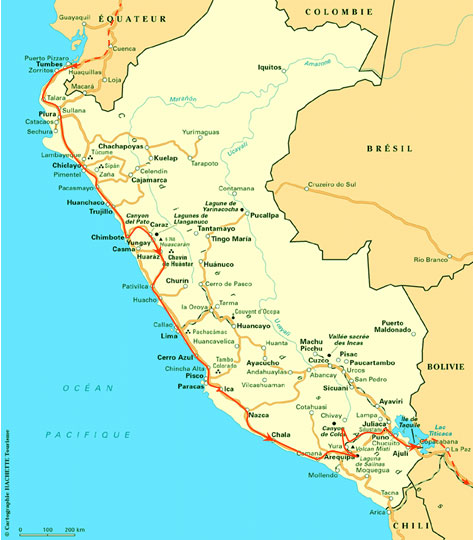 itinéraire du Pérou